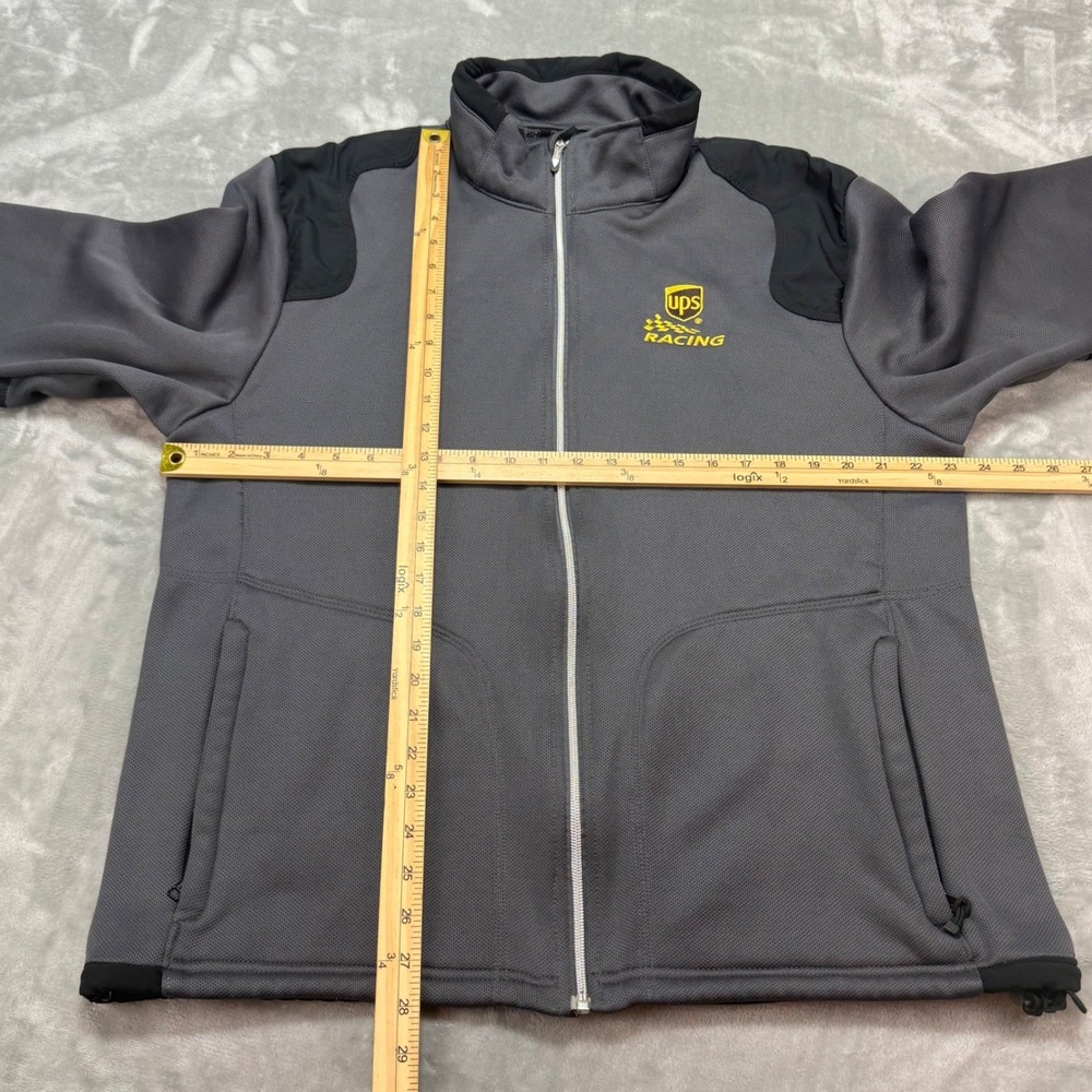 OGIO UPS Racing Jacket Mens XL Full Zip Fleece Lined Gray Black - Picture 6 of 8